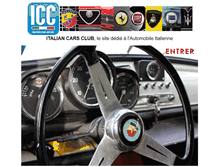Tablet Screenshot of italian-cars-club.com